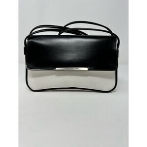 Vintage 90’s NWOT Esprit Black and White Classic Shoulder Bag Double Strap Purse